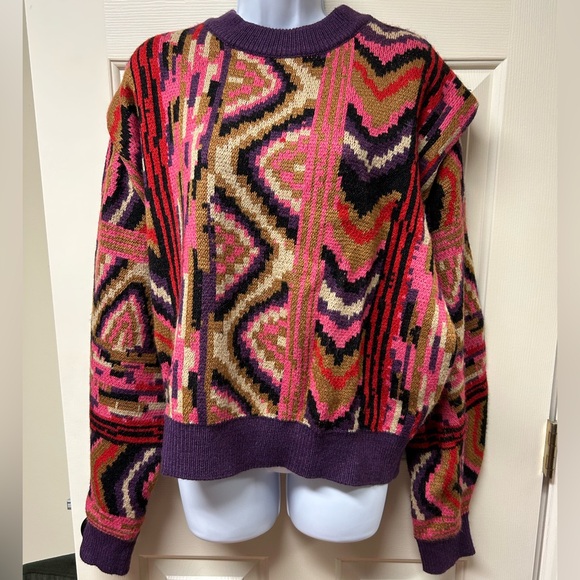 Farm Rio Colorful Geometric Sweater - Picture 2 of 4